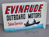 EVINRUDE OUTBOARD Sales and Service FLANGE SIGN