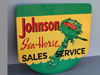 JOHNSON SEAHORSE Sales Service Sign