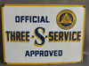 3-S SERVICE Shell Gas Station 2 Sided Sign