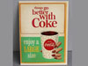 COCA COLA CUP & HAND TGBWC Water Decal Sign